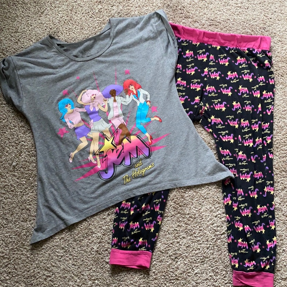 Jem and the Holograms PJ set